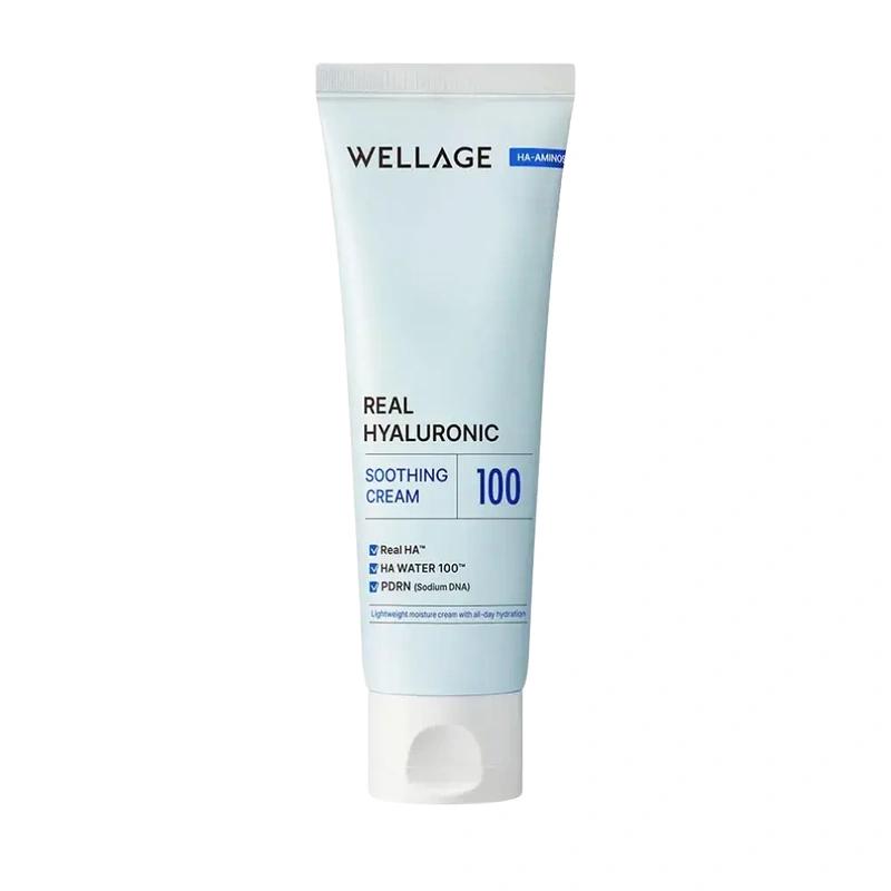 Real هیالوronic Soothing Cream Wellage - پوستیتو