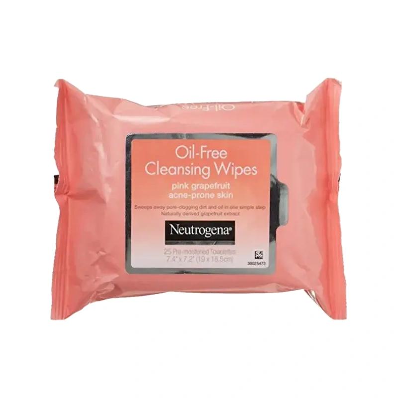 Oil-Free Facial پاککننده Wipes - Pink Grapefruit نوتروژنا - پوستیتو