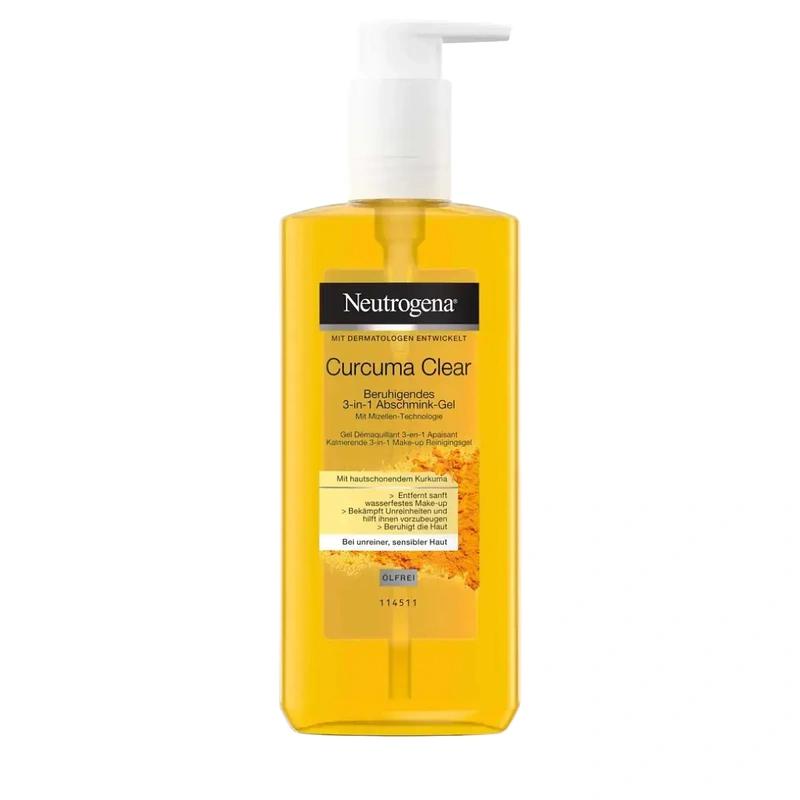 Curcuma Clear Beruhigendes 3-In-1 Abschmink-Gel نوتروژنا - پوستیتو