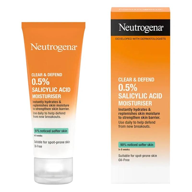 Clear & Defend 0.5 % اسید سالیسیلیک Moisturiser نوتروژنا - پوستیتو