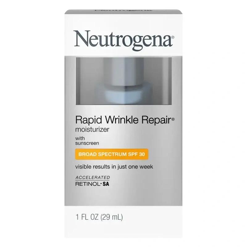 مرطوب کننده ضد چروک روزانه حاوی رتینول، ترمیم کننده سریع چین و چروک، SPF 30 نوتروژنا - پوستیتو