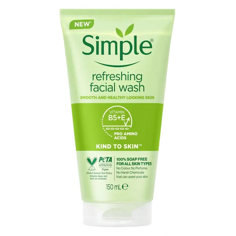 شوینده صورت طراوت بخش مهربان با پوست Simple Skincare - پوستیتو