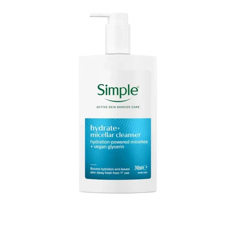Hydrate+ Micellar پاککننده صورت Simple Skincare - پوستیتو