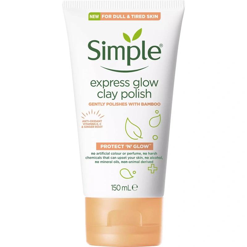 پولیش خاک رس براق پروتکت ان گلو اکسپرس Simple Skincare - پوستیتو