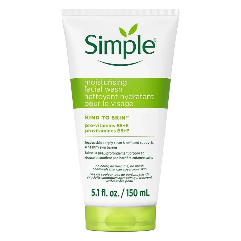 شوینده صورت مرطوب کننده ملایم پوست Simple Skincare - پوستیتو