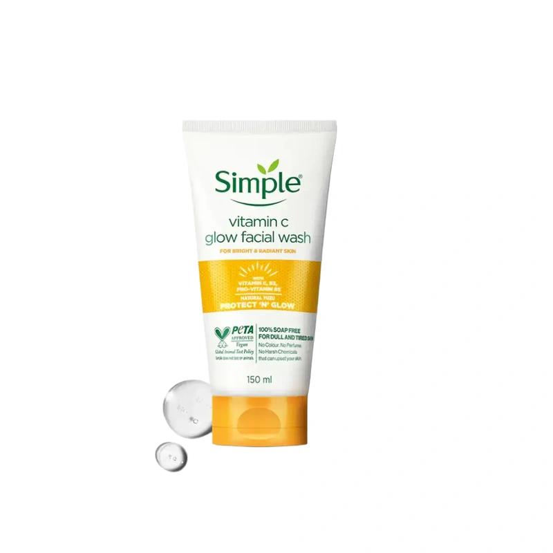 شوینده صورت ویتامین C درخشان کننده Simple Skincare - پوستیتو
