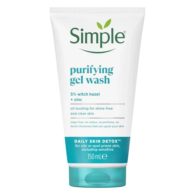 شستشوی صورت روزانه و پاک کننده پوست با دتاکس Simple Skincare - پوستیتو