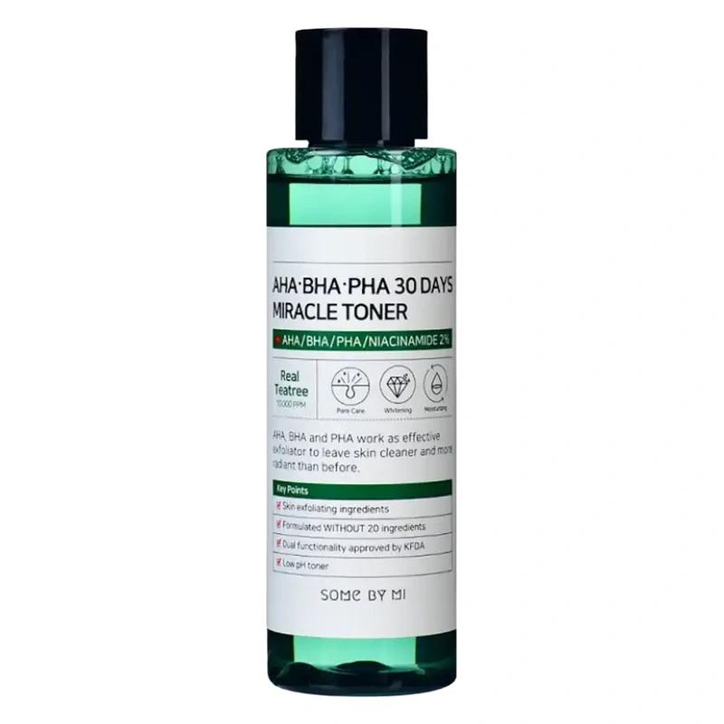 AHA BHA PHA 30 Days Miracle Exfoliating تونر Some By Mi - پوستیتو