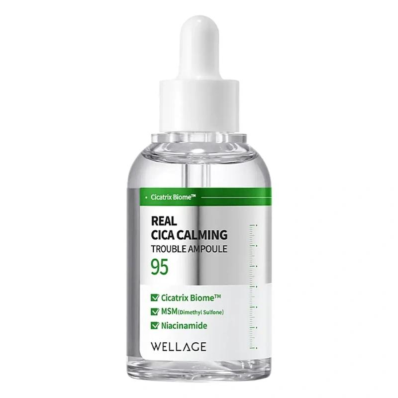 Real Cica Calming 95 Trouble آمپول Wellage - پوستیتو